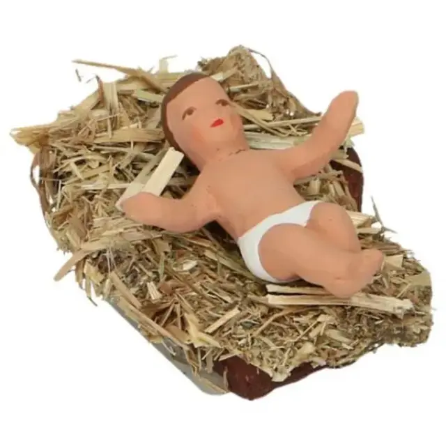 Santon Gateau 7 Cm Jesus On Straw
