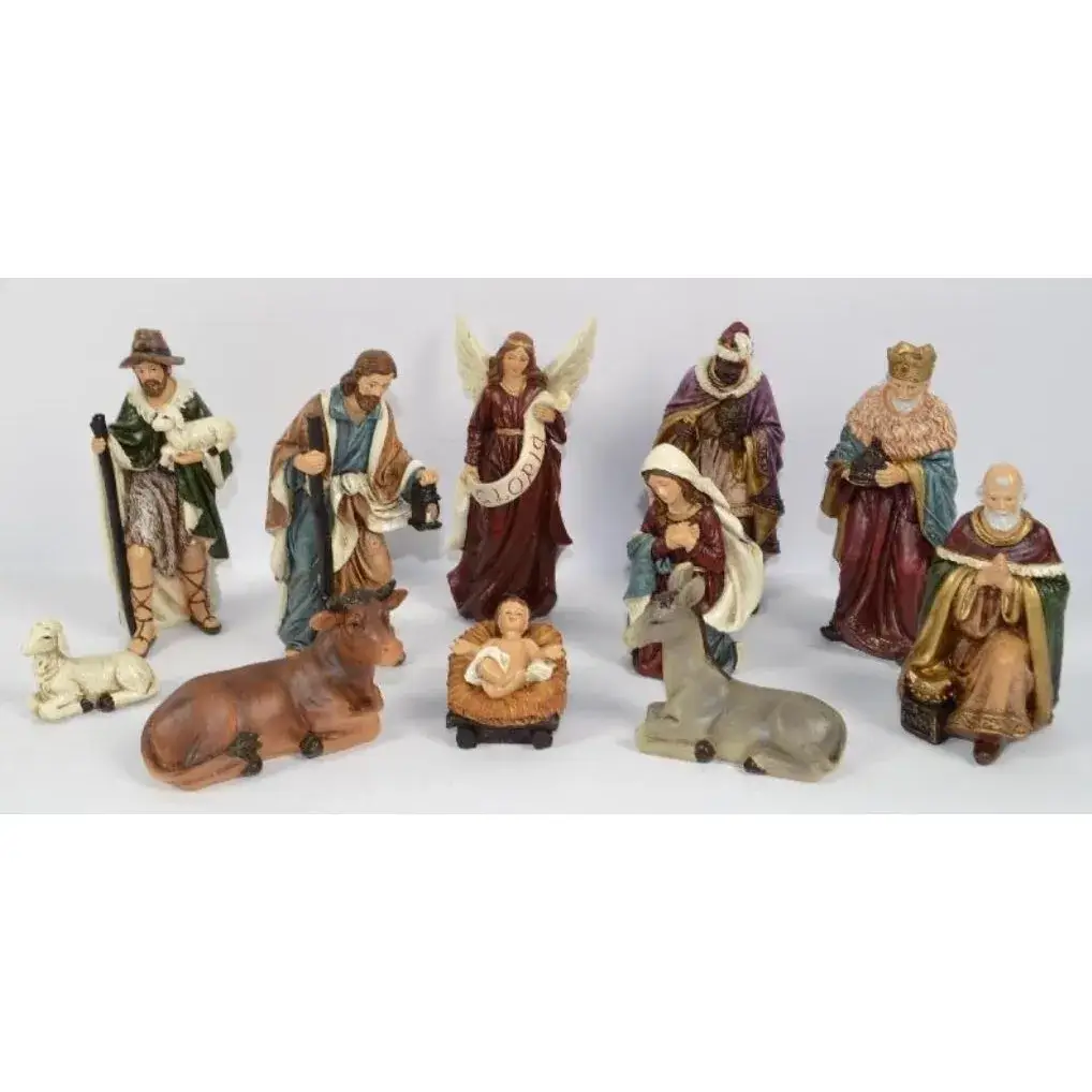 Kerstgroep van 11 figuren - 15 cm