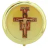 Pyxide Dorée Diam 60 mm - Croix St Damien