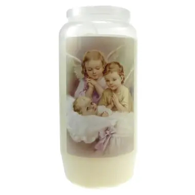 Luminaire 6J / blanc / 2 Anges + enfant