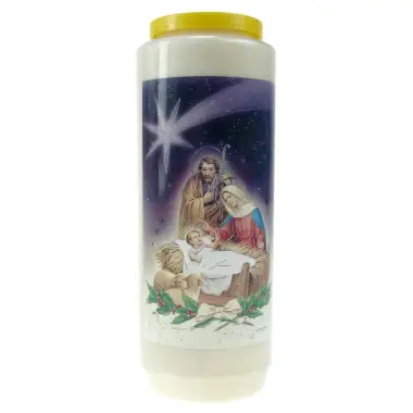 9 days candle / white / Nativity