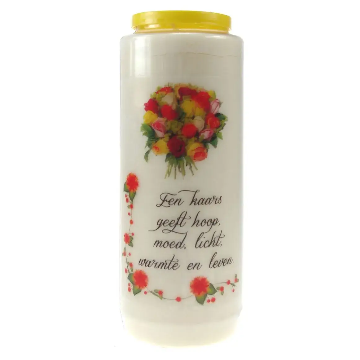 9 days candle / white / Een kaars geeft hoop ...