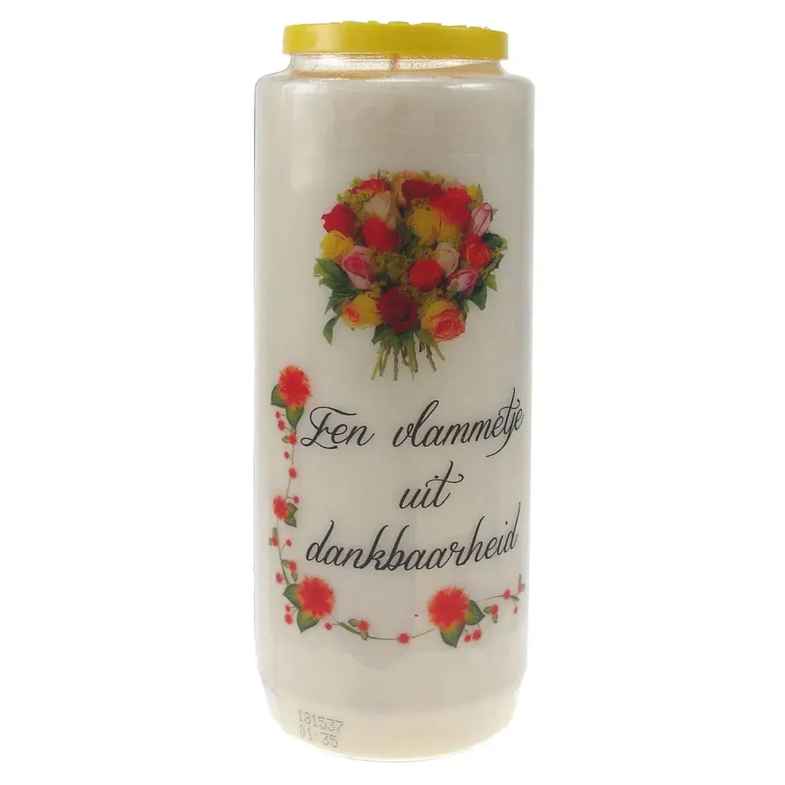 9 days candle / white / Een uit vlammetje Dankbaarheid