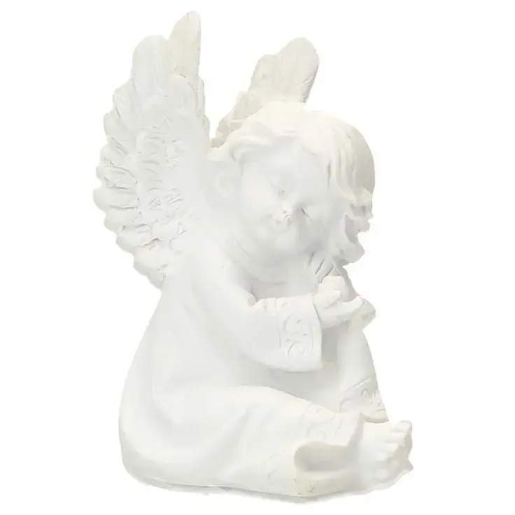 Ange assis Ht 10 cm - 3 / set