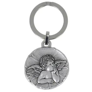 Porte-Clefs Ange 35 mm Mét argenté