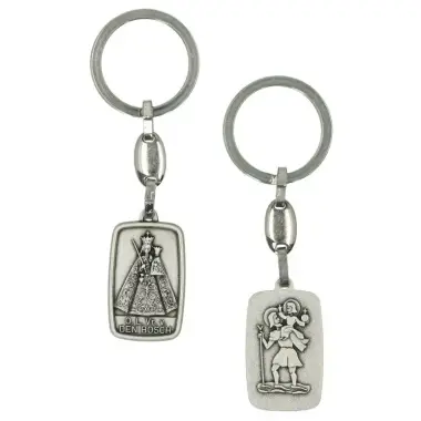 key ring OLV V.D. Bosch / St. Christopherr 33 x 21 mm