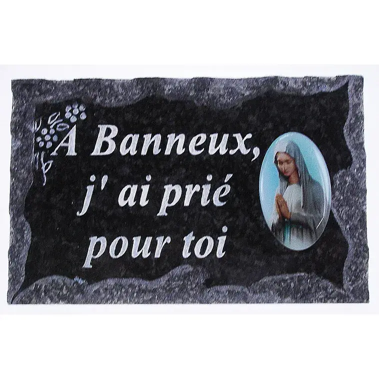 Plaque Cimetiere A Banneux J'ai Prie Pour Toi 9x14