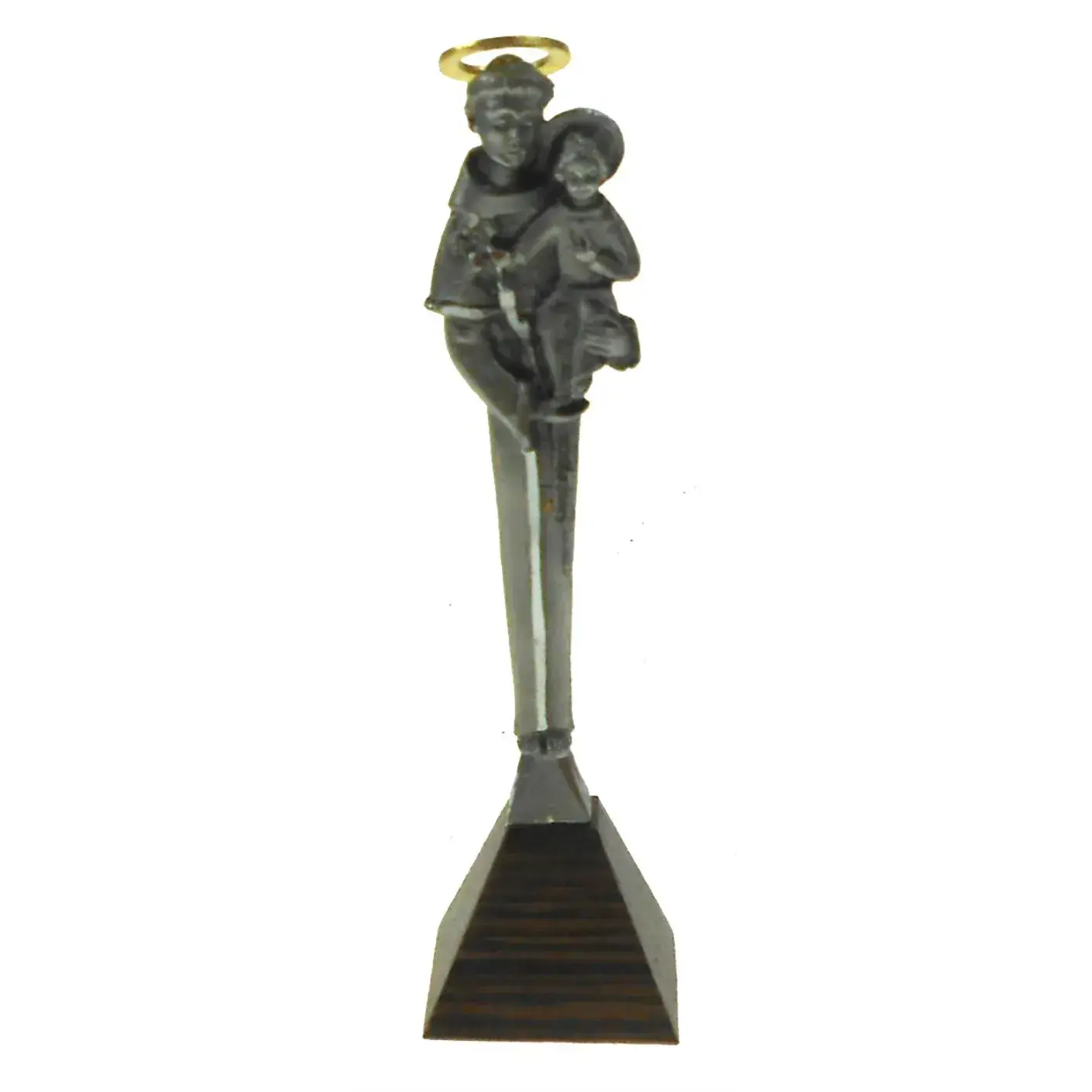 Mini-Statue + Aimant - St Antoine / Base Bois