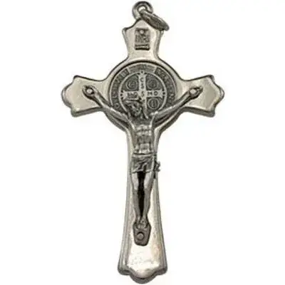 Sint-Benedictuskruis - 78 mm - Met Vernikkeld