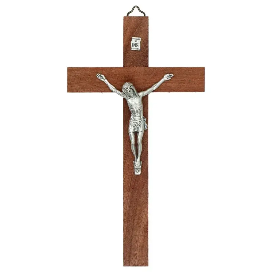 Wall Cross 20 cm Light Wood