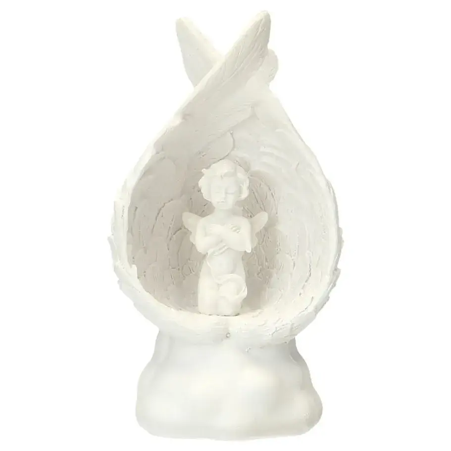 Ange / aile Ht 12 cm - 2 / set