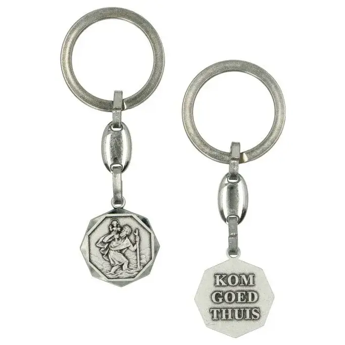 Porte-Clefs - St Christophe / Kom goed thuis - 23 mm