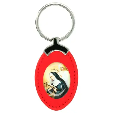 Porte-Clefs - Ste Rita / Gomme - Coul Assort.