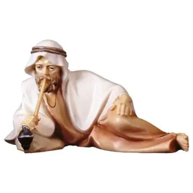 Shepherd With A Water Pipe / Laying for a 12 cm nativity Color