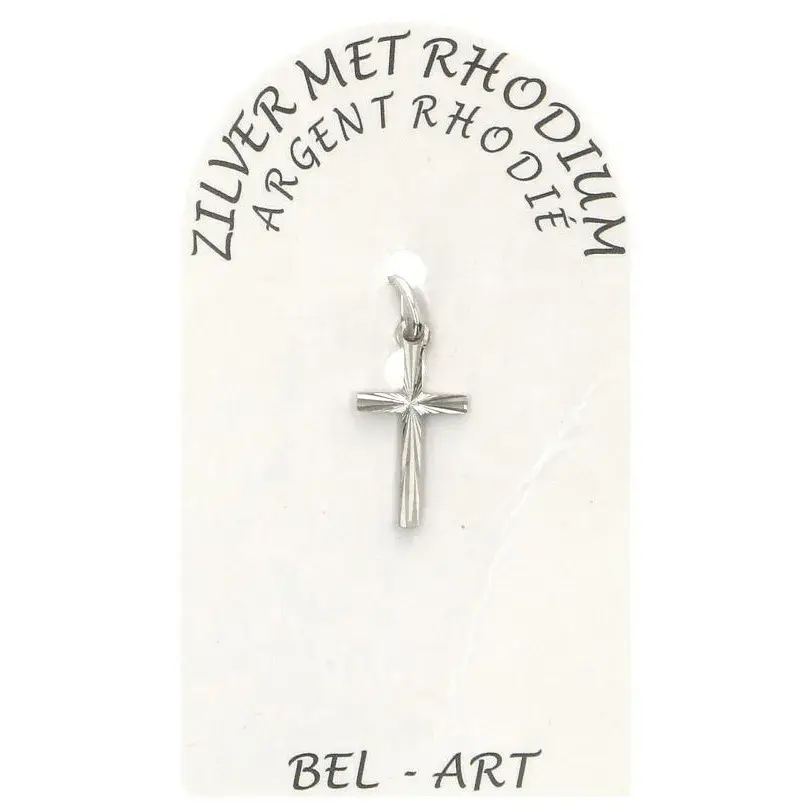 Croix Argent Rhodié - 15 X 8 mm