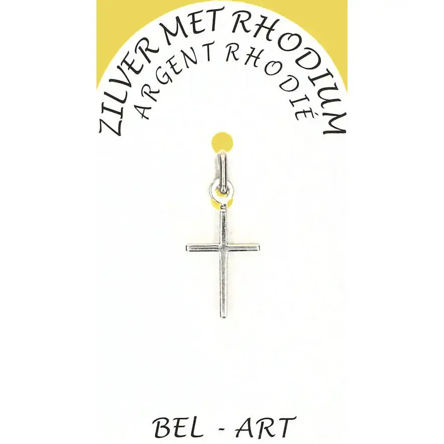 Croix Argent Rhodié - 15 X 10 mm