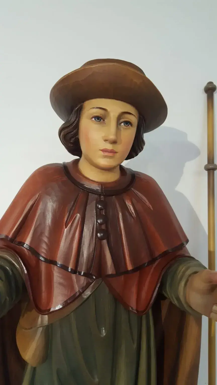 La statue de Saint Guidon en bois sculpté