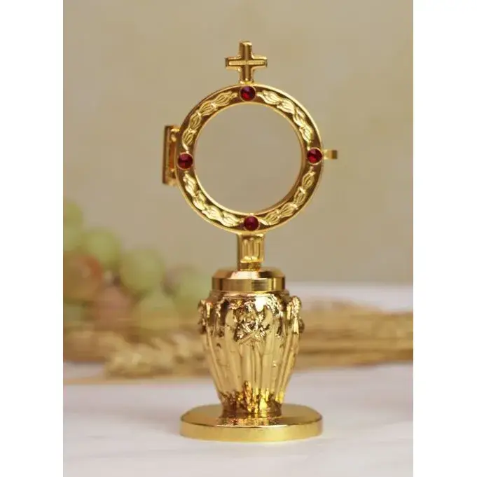 Ostensoir H 13 Cm Diam Int 3.5 Cm/Dore
