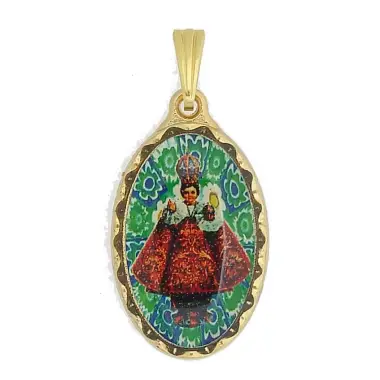 Médaille 25 mm Ov - E. J. de Prague - Métal Doré