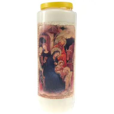 9 days candle / white / Nativity