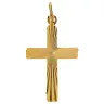 Cross diamond 25 mm golden metal