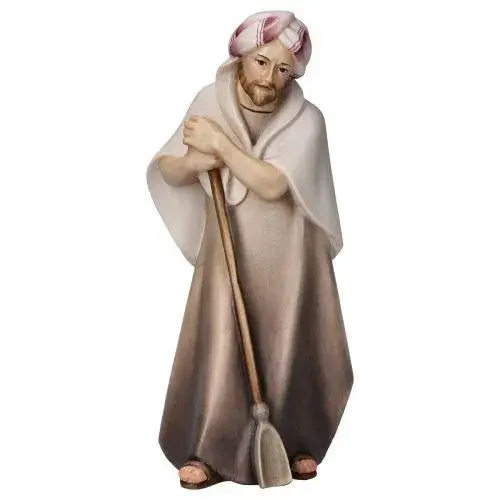 Shepherd with shovel for a 12 cm nativity Color