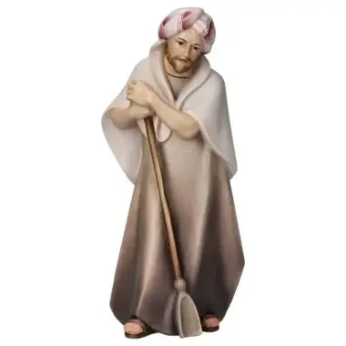 Shepherd with shovel for a 12 cm nativity Color