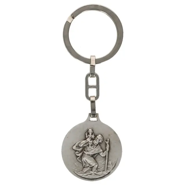 Porte-Clefs - Vierge Manteau / St Christophe - 30 mm