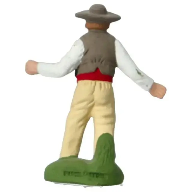 Santon Carbonel (N°2) Sujet homme farandole/chapeau noir