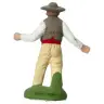 Santon Carbonel (N°2) Sujet homme farandole/chapeau noir