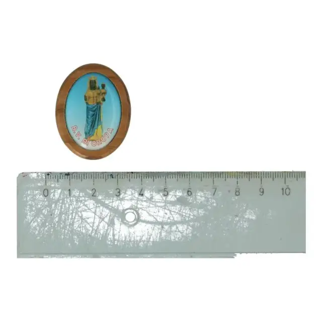 Médaille Aimantée Vierge priante Bois d'olivier