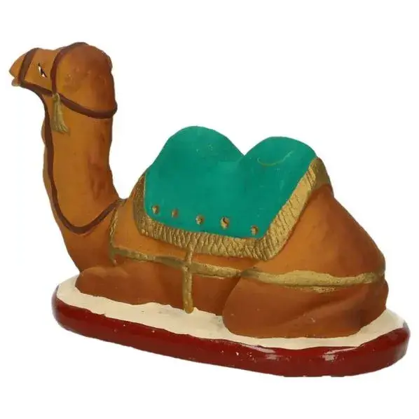 Santon Gateau 7 Cm Chameau Couche vert