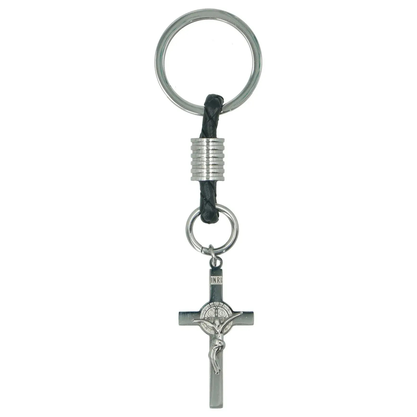 Porte-Clefs - Croix St Benoît - Acier