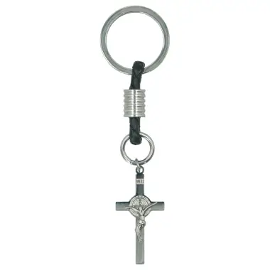 Porte-Clefs - Croix St Benoît - Acier