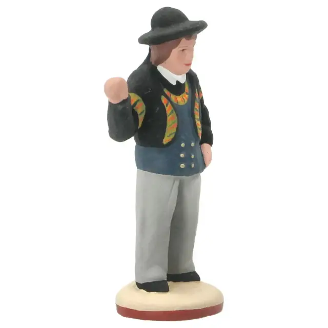 Santon Gateau de7 Cm - Homme danseur Quimper (Nouveauté 2026)