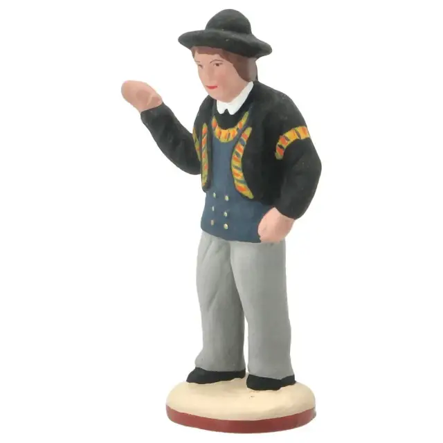 Santon Gateau de7 Cm - Homme danseur Quimper (Nouveauté 2026)