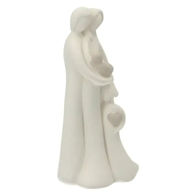 Ste famille 14 cm - résine blanche
