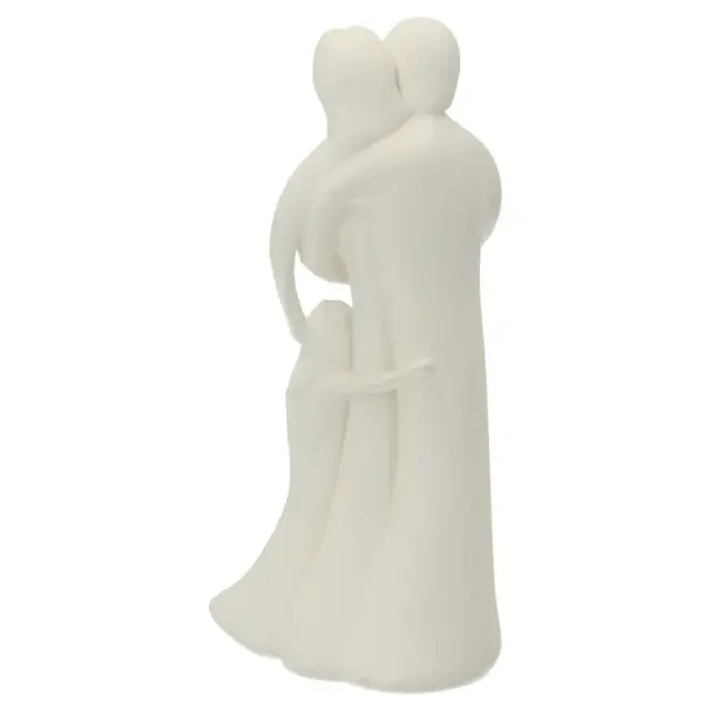 Ste famille 14 cm - résine blanche