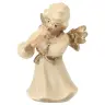 Ange en bois avec cor - 6 cm Alabaster