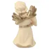 Ange en bois avec cor - 6 cm Alabaster