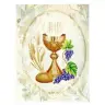 Boîte bois d'olivier + Chapelet Communion