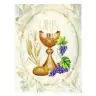 Boîte bois d'olivier + Chapelet Communion