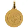 Medaille H Benedictus - 14 mm - Metaal Verguld