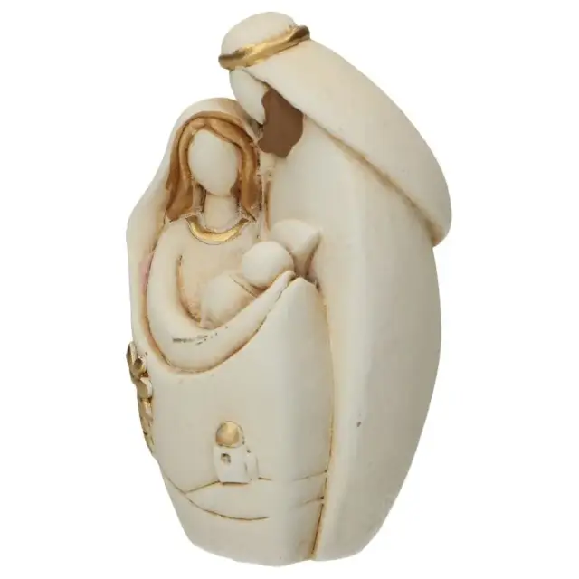 Nativité en albâtre 7,5x4,5x3 cm décoré