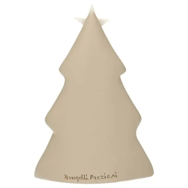 Nativité en résine blanche avec sapin beige ( 10 x15 cm)