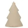 Nativité en résine blanche avec sapin beige ( 10 x15 cm)