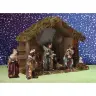 Kerststal + 11 Figuren 9 cm (25x12.5x20cm)