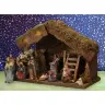 Kerststal met 11 Figuren 9 Cm (32 X 18 X H23 Cm)