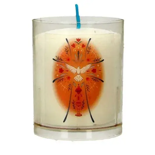 Bougie pascale 65 x 50 mm - Saint Esprit