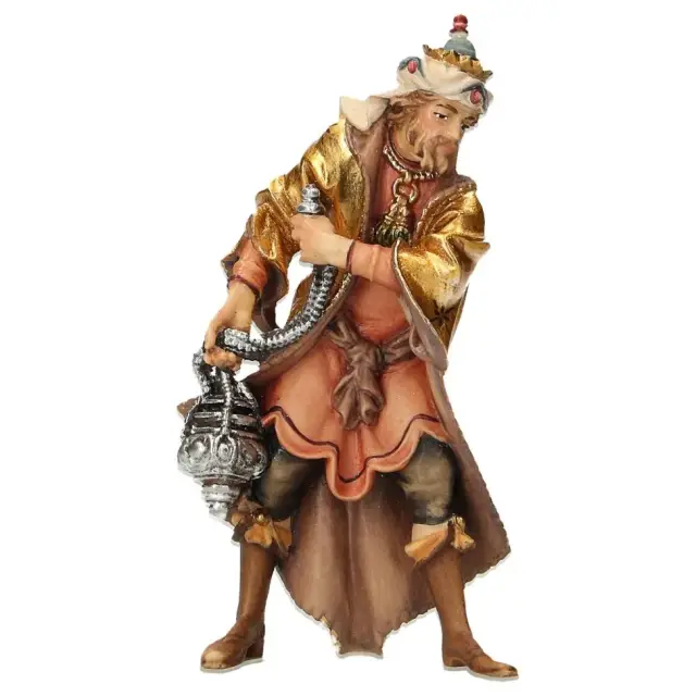 Set de trois rois mages : crèche de Noël en bois Ulrich 15 cm